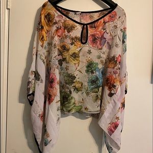 Plus size Sheer cover up top size 2x